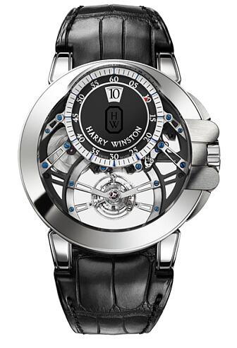 Harry Winston Ocean Tourbillon Jumping Hour OCEMTD45WW005 Replica Watch